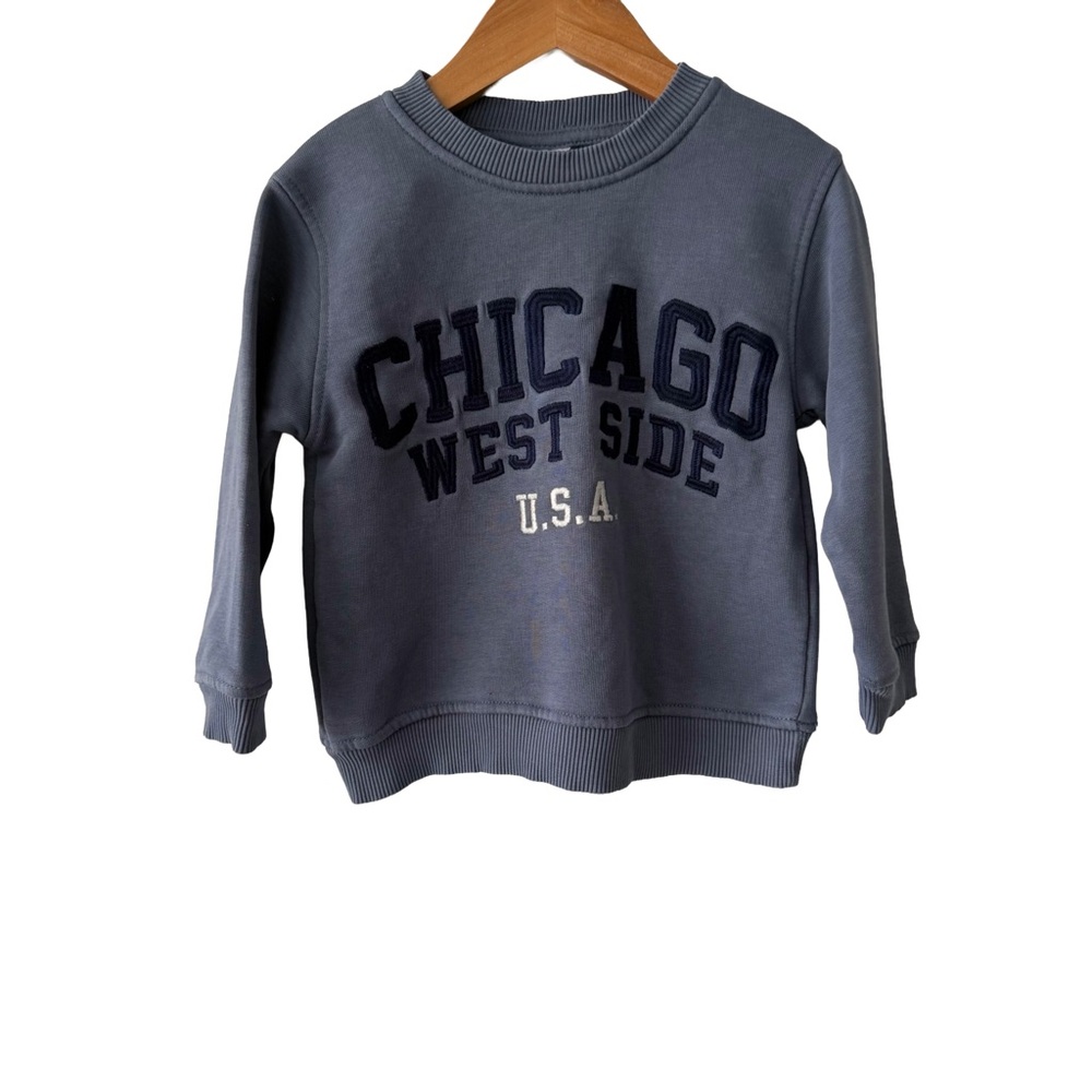 Zara Kids Blue Chicago West Side Sweatshirt 18/24 Months